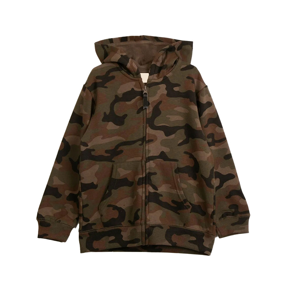 ZIKOO CAMOUFLAGE ZIPPER HOODIE 