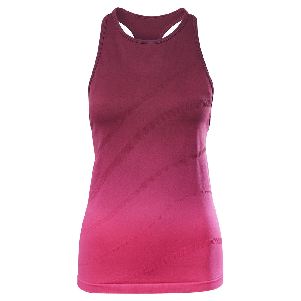 Women Fitness Seamless Tank top maroon/pursuit pink