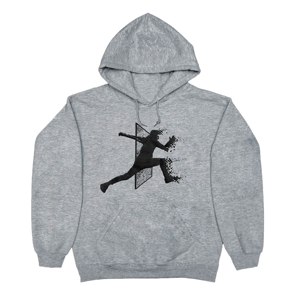 Puff Print Hoodie - Heather Grey